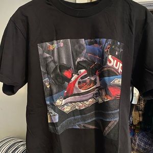 Supreme iron man tee black